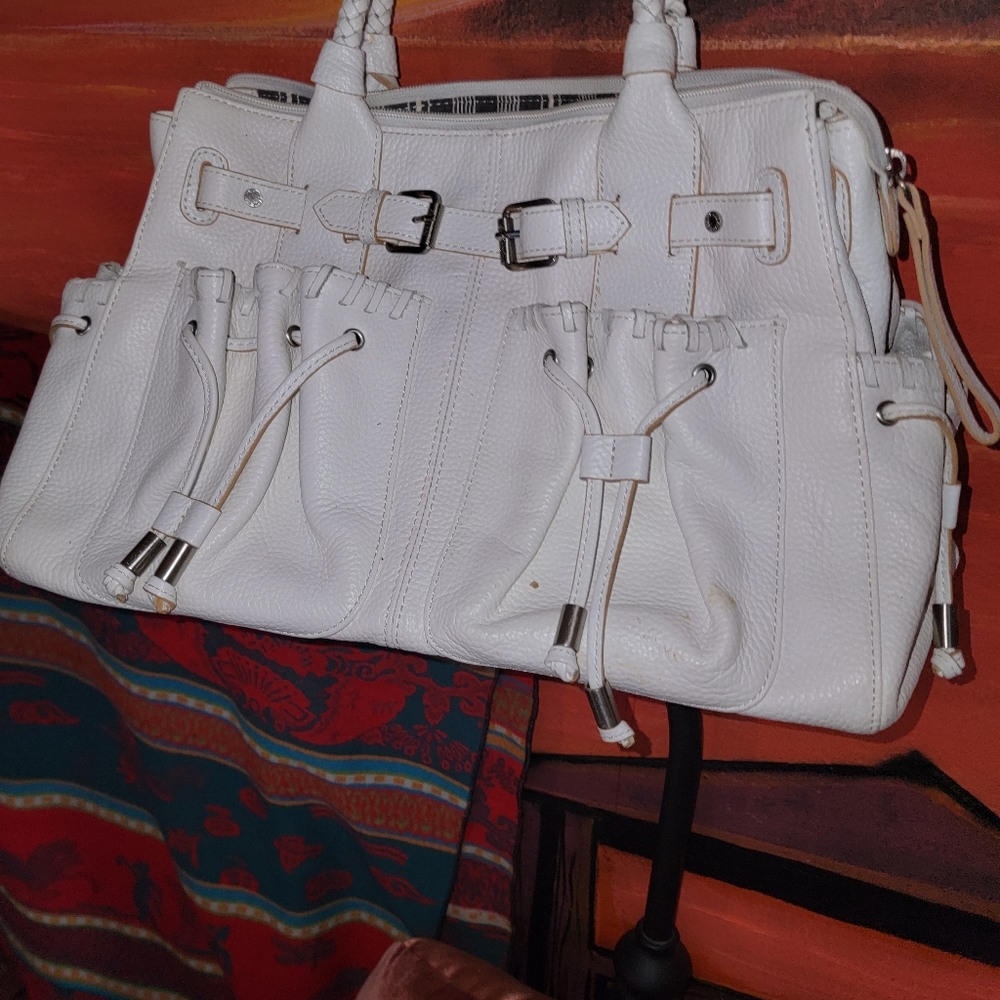 New Adrienne vittadin white leatherbag